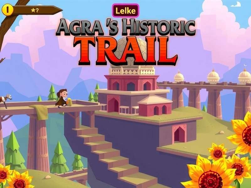 Explore the virtual Taj Mahal in Agra S Historic Trail Agra S Historic Trail Game Screenshot